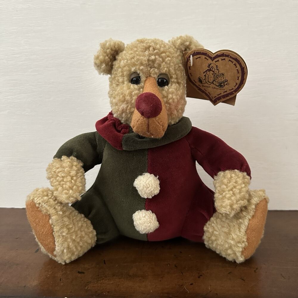 Heartfelt Collectibles Shelly Bears Ralph the Clown Plush Teddy Vintage 1997 NWT